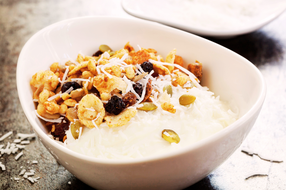 Kokos Joghurt Frühstück